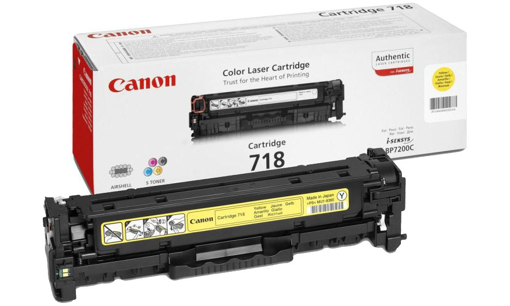 Заправка картриджа Canon 718Y (2659B002)